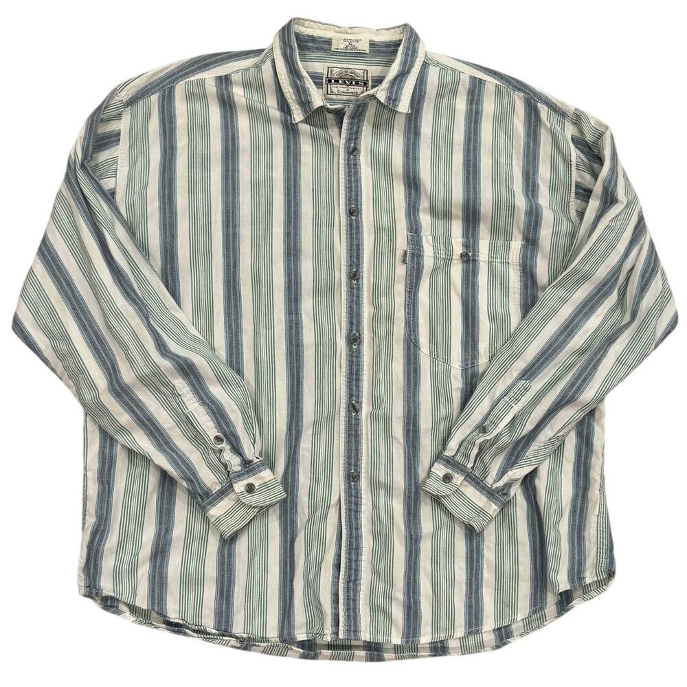 Levi's Genuine Garment Vintage Striped Shirt Men's XL 1992